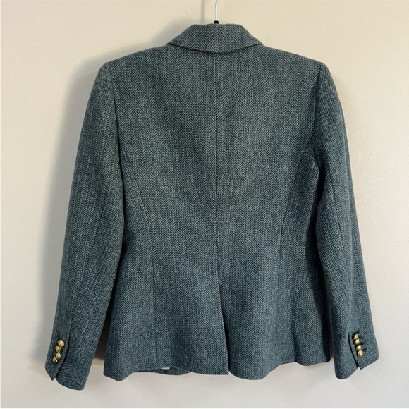 J.Crew Campbell wool blazer in blue herringbone size 4 JCREW - Picture 12 of 16